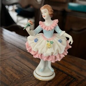 Volkstedt Dresden Ballerina Figurine